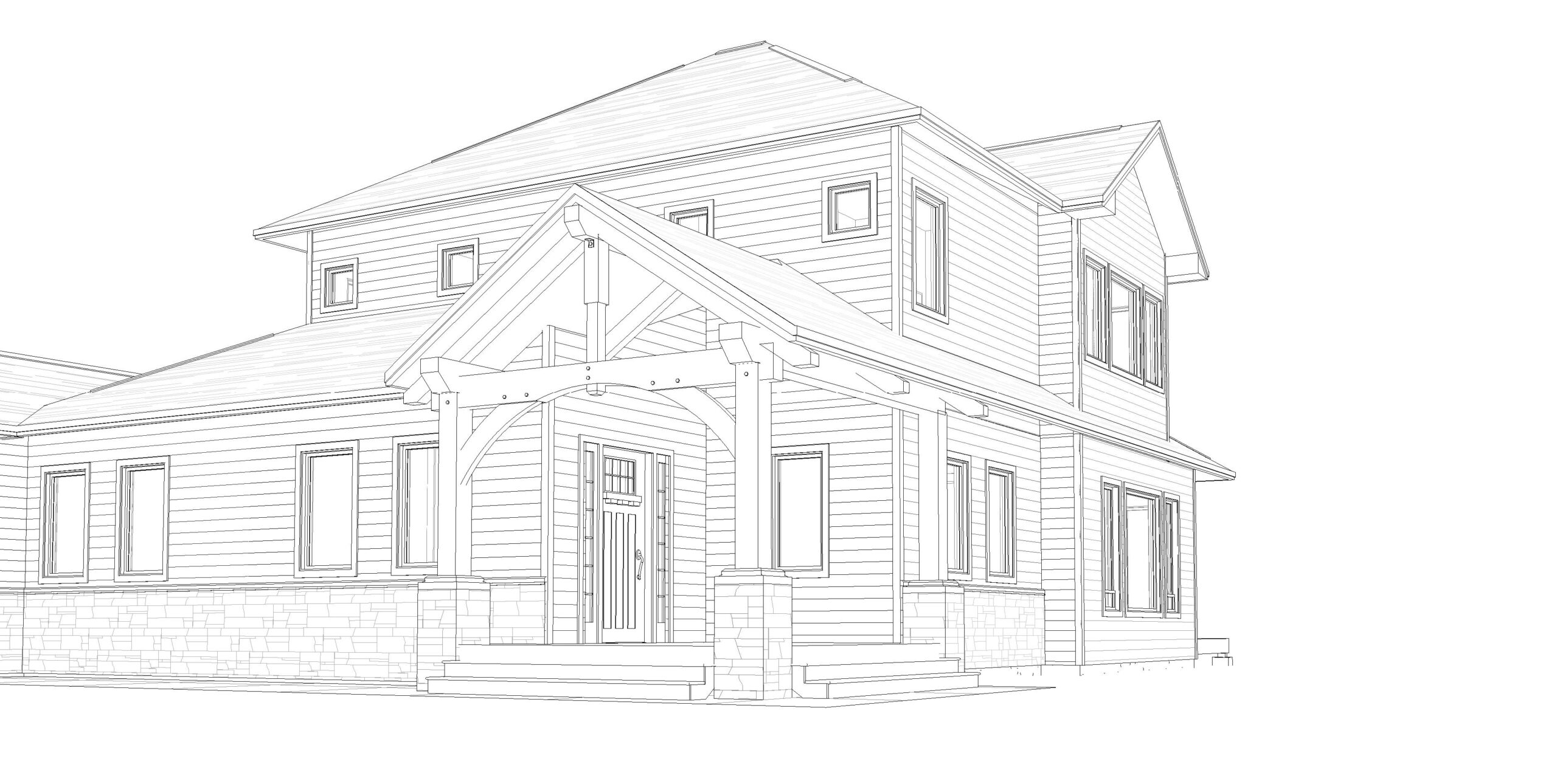 House before construction